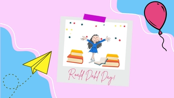 Free Roald Dahl Day Photo Background Template to Edit Online