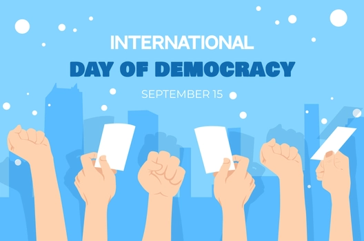 International Day of Democracy Banner
