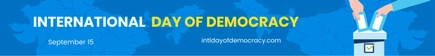 International Day of Democracy Website Banner