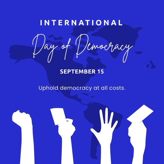 International Day of Democracy Instagram Post