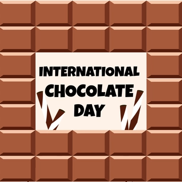 Free International Chocolate Day Clipart Template to Edit Online