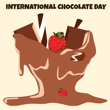 Free Happy International Chocolate Day Clipart Template to Edit Online Free Happy International Chocolate Day Clipart Template to Edit Online