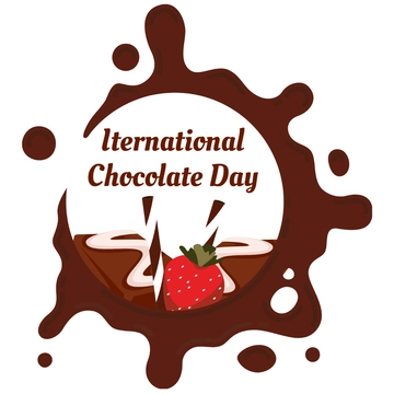 Free International Chocolate Day Illustration Template to Edit Online