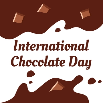 Free International Chocolate Day Celebration Clipart Template to Edit Online