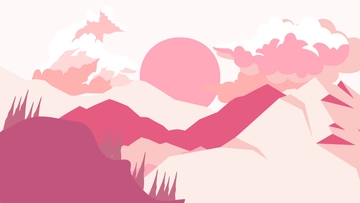 Free Pink Mountain Background Template to Edit Online