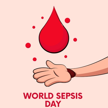 Free World Sepsis Day Cartoon Clipart Template to Edit Online