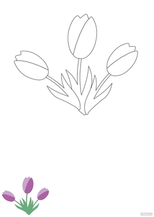 Spring Flower Coloring Page
