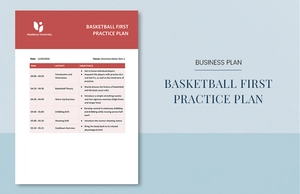 Basketball First Practice Plan