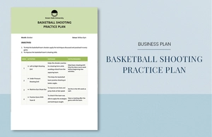 Basketball Shooting Practice Plan Template