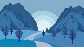 Free Blue Mountains Background Template to Edit Online