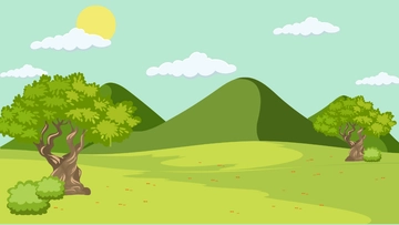 Free Cartoon Mountains Background Template to Edit Online