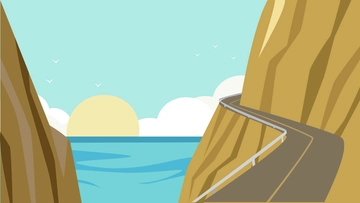 Free Mountain Road Background Template to Edit Online