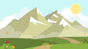 Spring Mountain Background