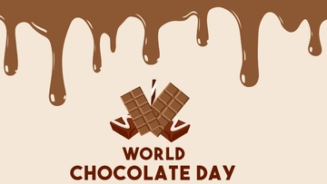 Free High Resolution International Chocolate Day Background Template to Edit Online