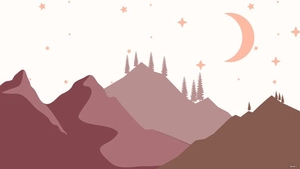 Boho Mountain Background