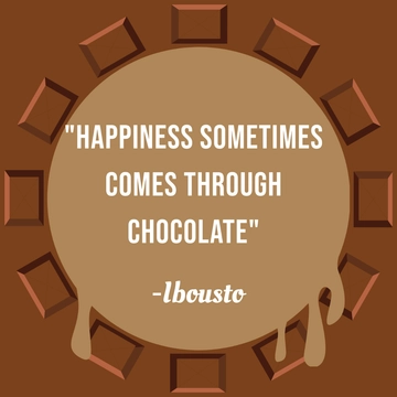 Free International Chocolate Day Quote Vector Template to Edit Online