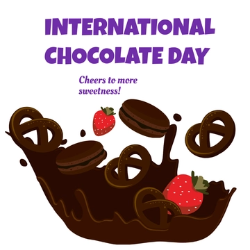 Free International Chocolate Day Poster Vector Template to Edit Online Free International Chocolate Day Poster Vector Template to Edit Online