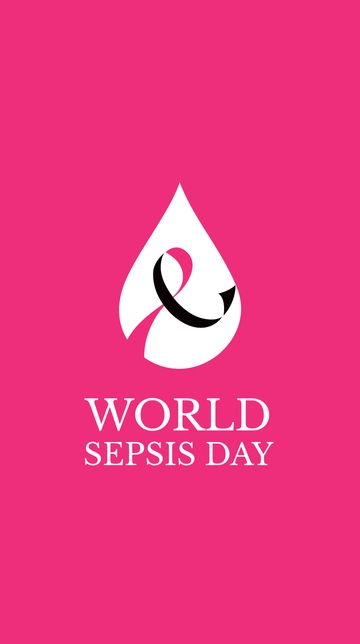 Free World Sepsis Day iPhone Background Template to Edit Online