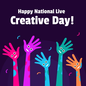Free National Live Creative Day Poster Vector Template to Edit Online