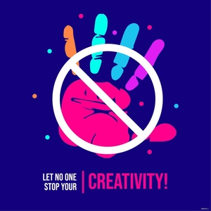 National Live Creative Day Flyer Vector