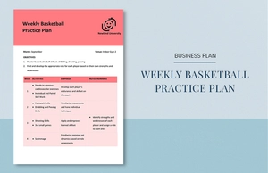 Weekly Basketball Practice Plan