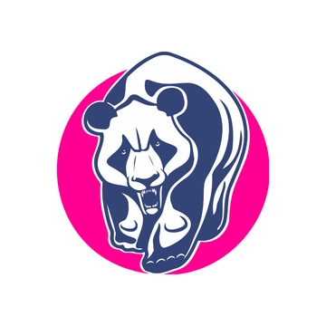 Free Angry Panda Clipart Template to Edit Online