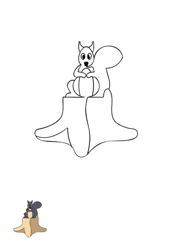 Free Squirrel on Tree Stumps Coloring Page Template to Edit Online Free Squirrel on Tree Stumps Coloring Page Template to Edit Online