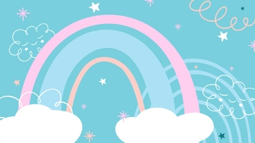 Free Cute Teal Background Template to Edit Online