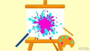 National Live Creative Day Drawing Background