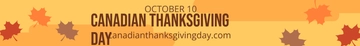 Free Canadian Thanksgiving Website Banner Template to Edit Online