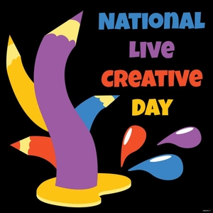 National Live Creative Day Clipart Vector