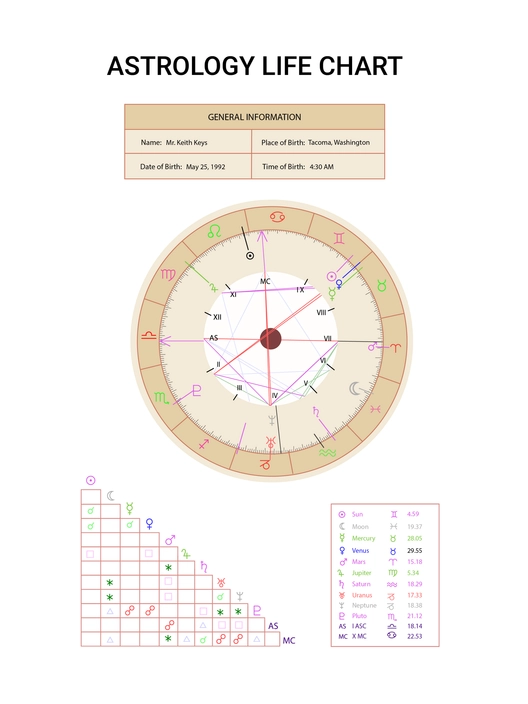 Astrology Life Chart
