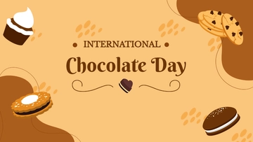 Free International Chocolate Day Banner Background Template to Edit Online Free International Chocolate Day Banner Background Template to Edit Online