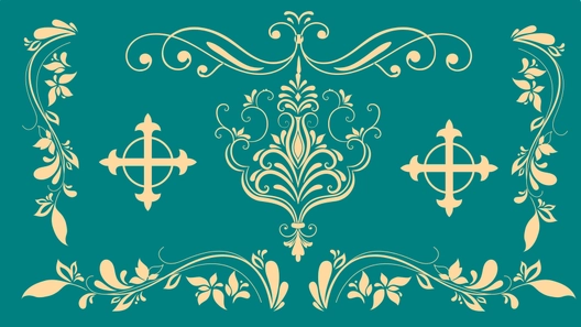 Elegant Teal Background