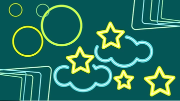 Free Neon Teal Background Template to Edit Online