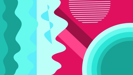 Red And Teal Background