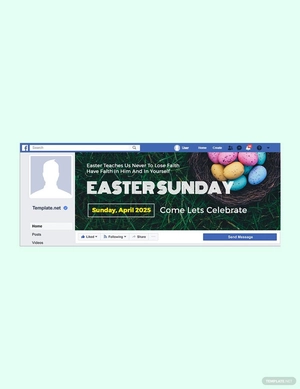 Easter Sunday Facebook Event Cover Template