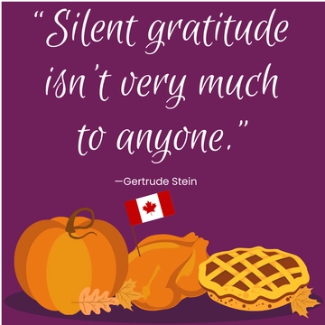 Free Canadian Thanksgiving Quote Vector Template to Edit Online