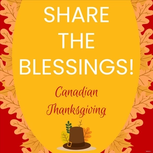Canadian Thanksgiving Flyer Vector