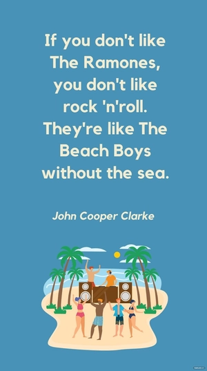John Cooper Clarke: The Ramones Define Rock 'n' Roll Quote