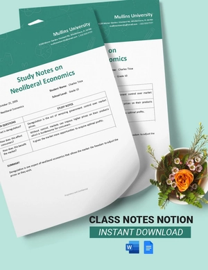 Class Notes Notion Template