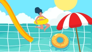Water Park Background