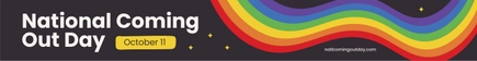 National Coming Out Day Website Banner