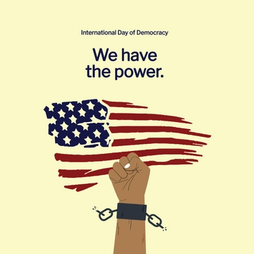 Free International Day of Democracy Flyer Vector Template to Edit Online