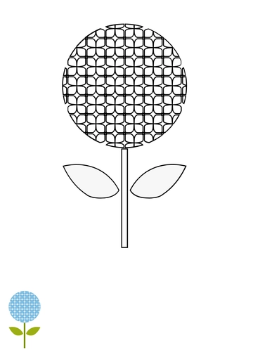 Free Hydrangea Flower Coloring Page Template to Edit Online