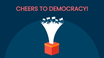 Free International Day of Democracy Greeting Card Background Template to Edit Online