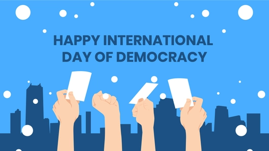 Happy International Day of Democracy Background