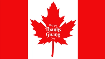 Free Happy Canadian Thanksgiving Background Template to Edit Online