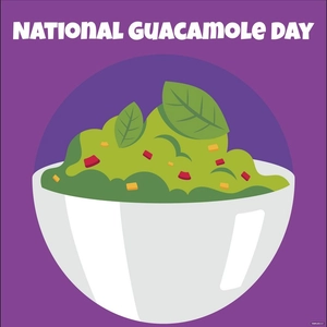 National Guacamole Day Cartoon Vector