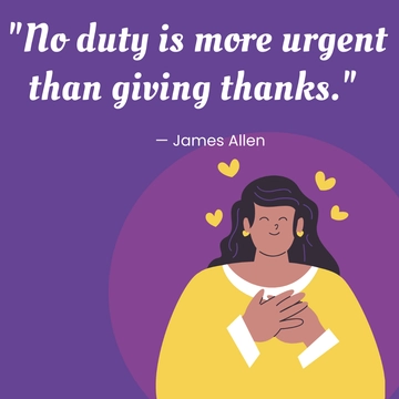 Free World Gratitude Day Quote Vector Template to Edit Online